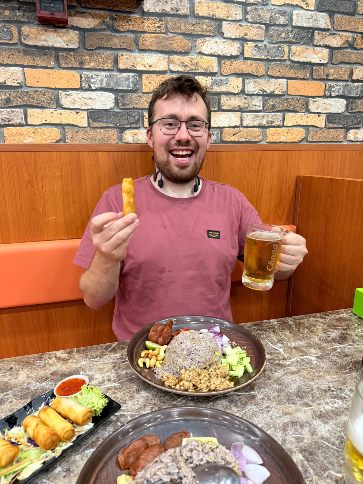 Tom Eating Thai Food